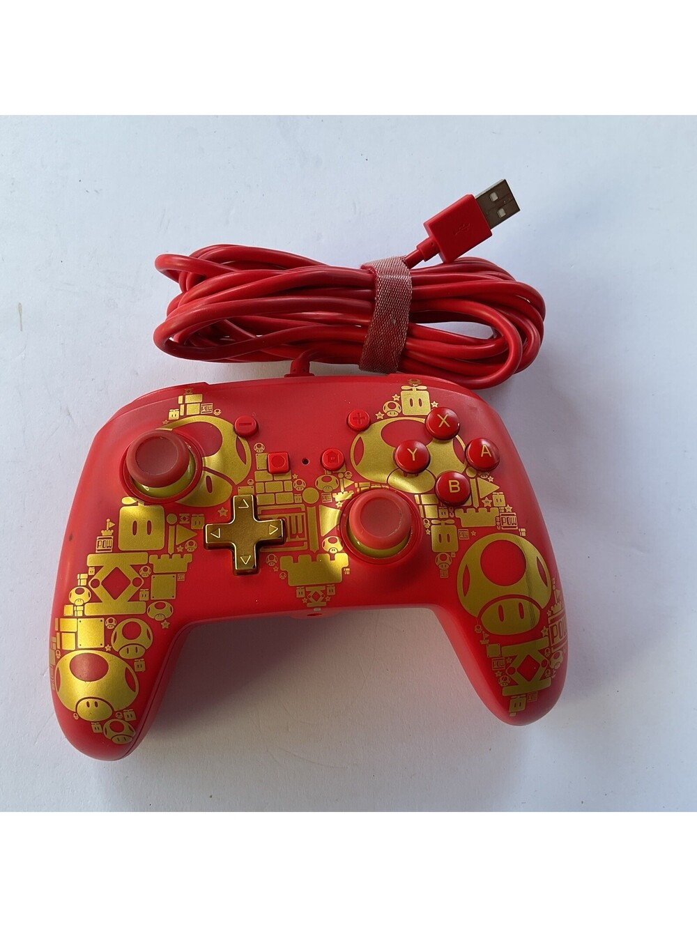 PowerA Enhanced Wired Controller Nintendo Switch Red Gold